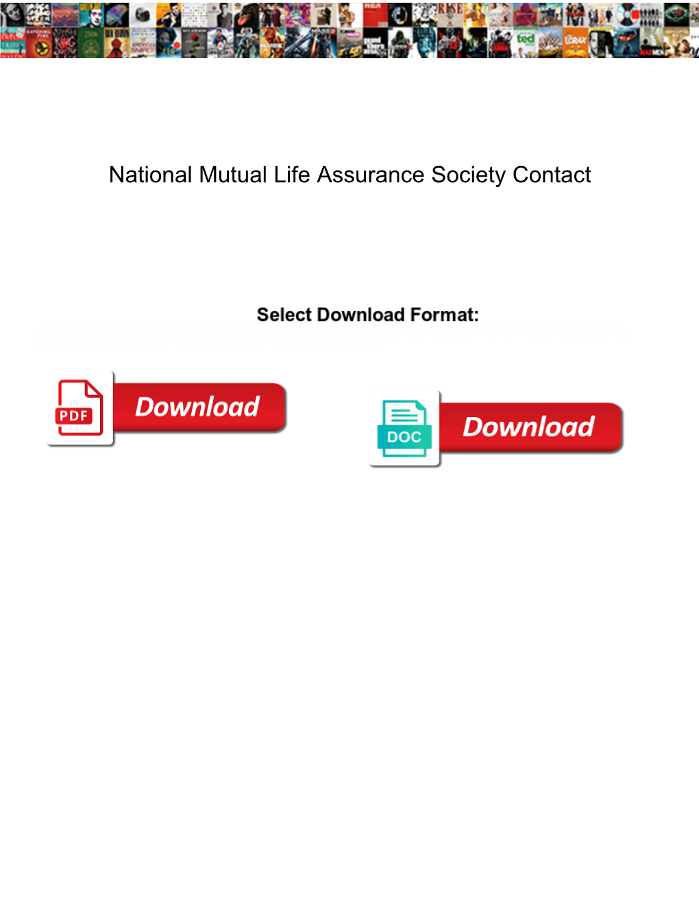 National Mutual Life Assurance Society Contact