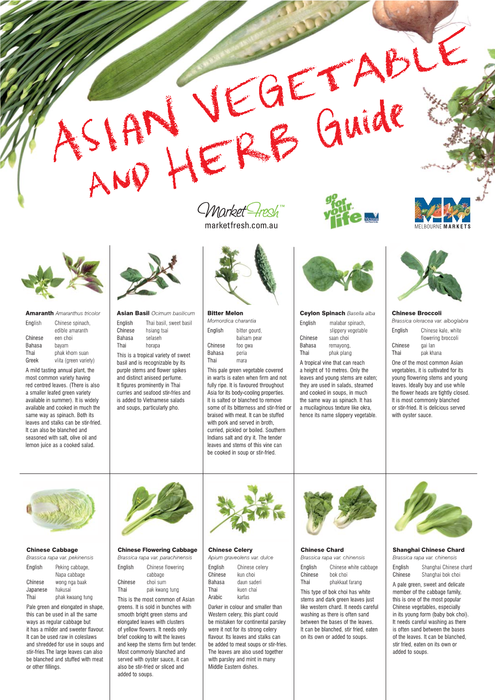 Asian Vegetable & Herb Guide