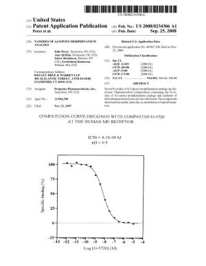 (12) Patent Application Publication (10) Pub. No.: US 2008/0234306 A1 Perez Et Al