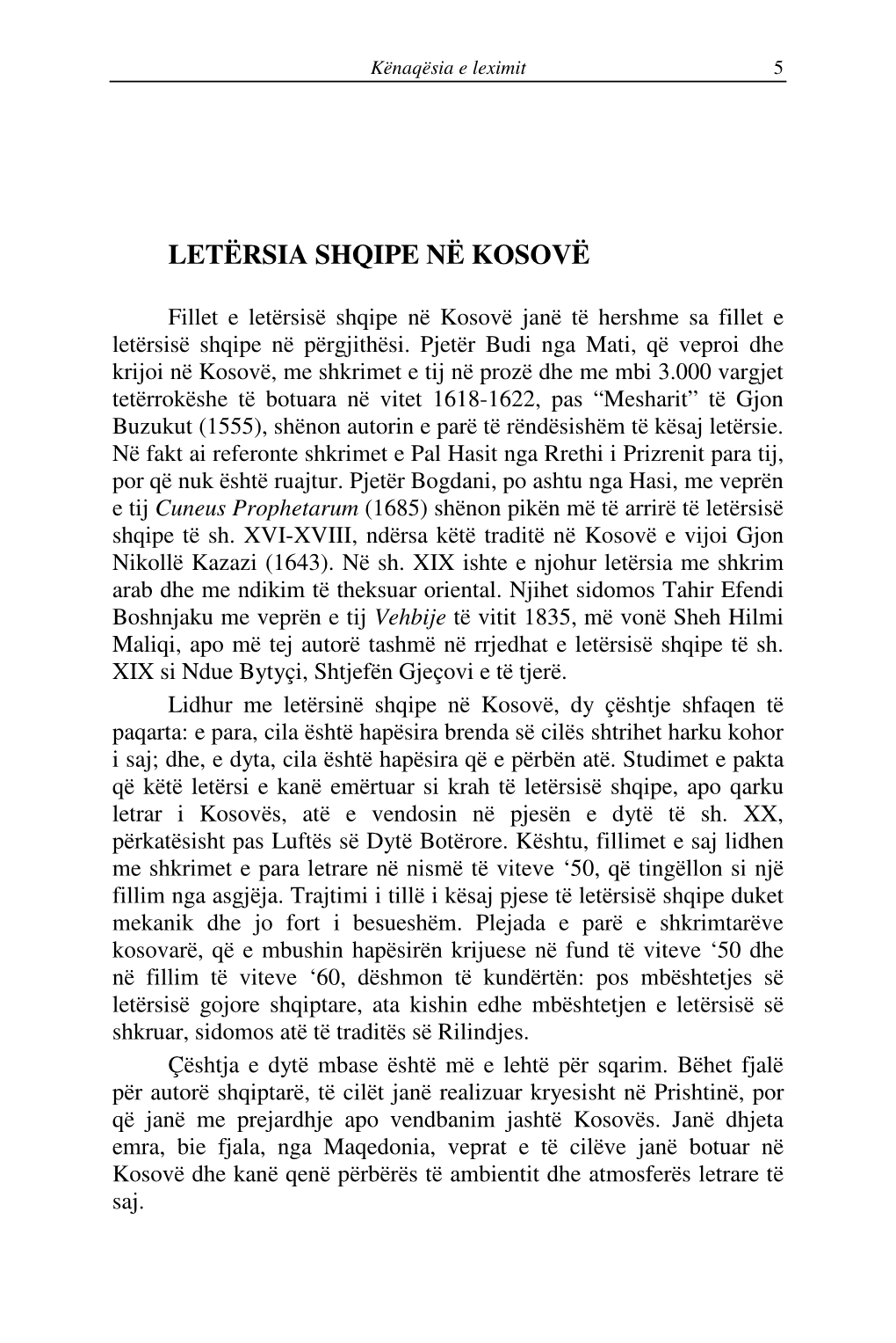 Letërsia Shqipe Në Kosovë