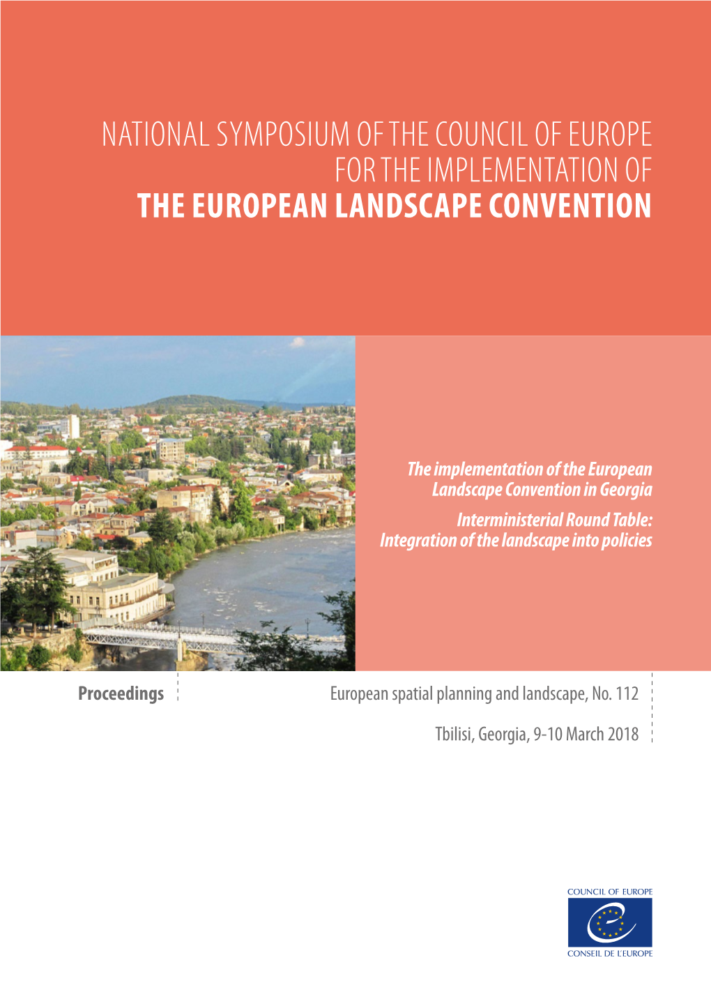 National Symposium of the Council of Europe for the Implementation of the European Landscape Convention