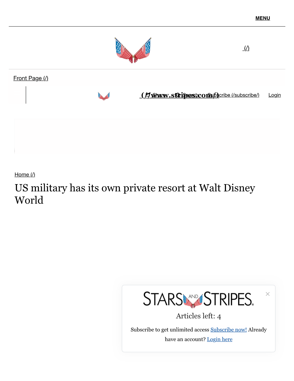 US Military Has Its Own Private Resort at Walt Disney World