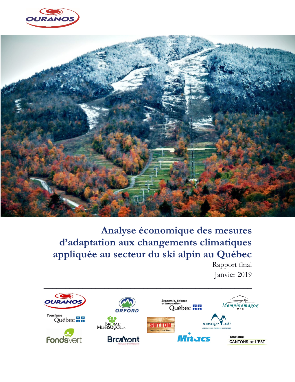 Analyse Économique Des Mesures D'adaptation Aux Changements