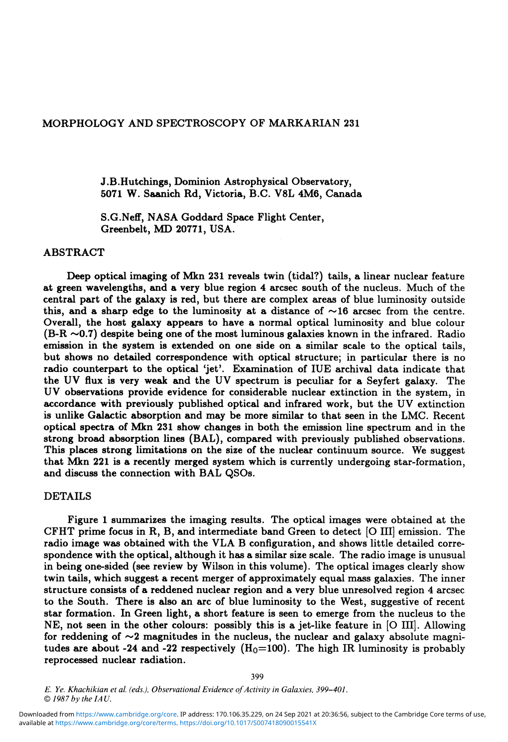 Morphology and Spectroscopy of Markarian 231