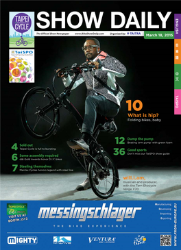 Will.I.Am, Musician and Producer, with the Tern Ekocycle Verge X20
