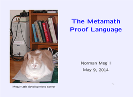 The Metamath Proof Language