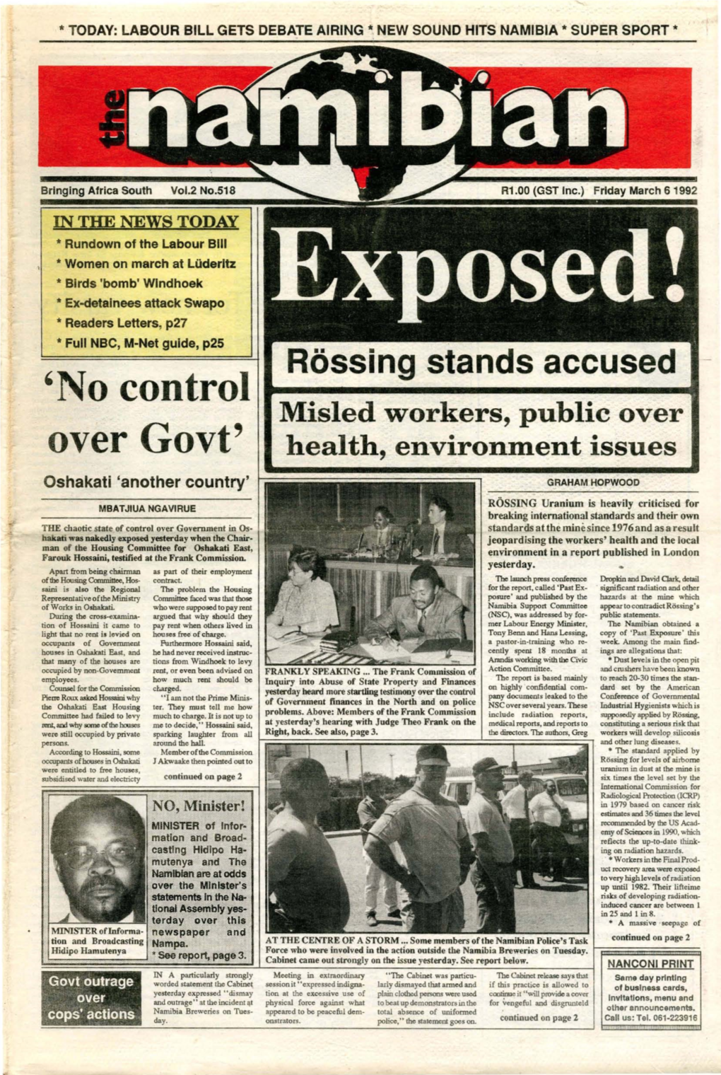 6 March 1992