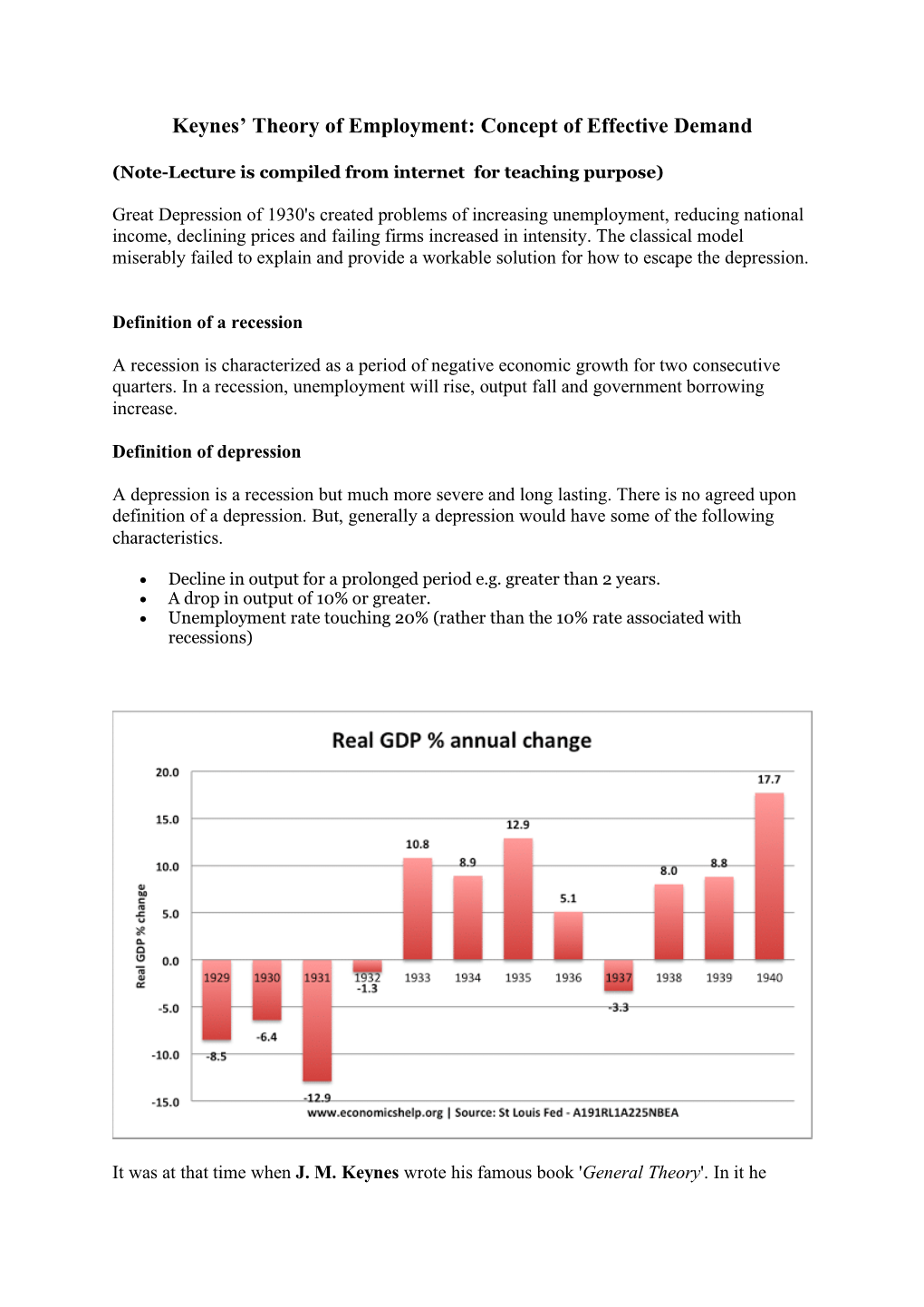 Keynes' Theory of Employment: Concept of Effective Demand