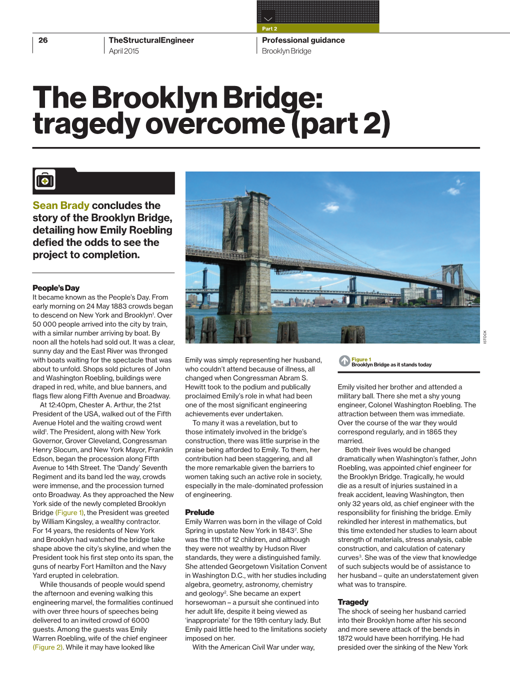 The Brooklyn Bridge: Tragedy Overcome (Part 2)