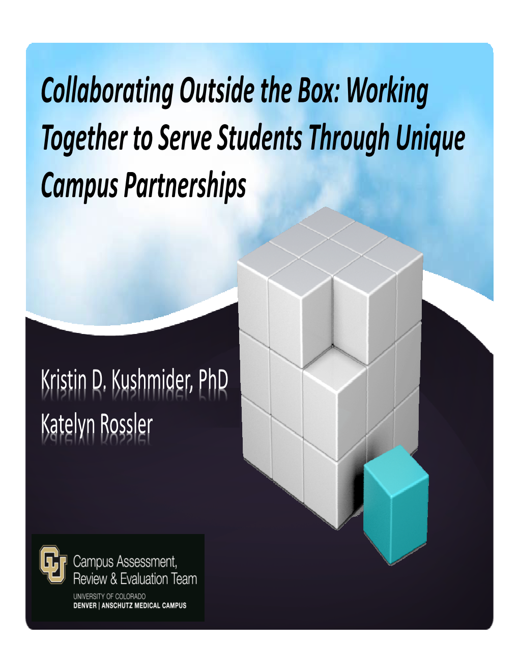 Collaborating Outside the Box: Working Together to Serve Students Through Unique Campus Partnerships