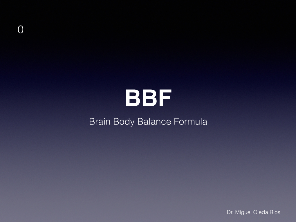 Brain Body Balance Formula