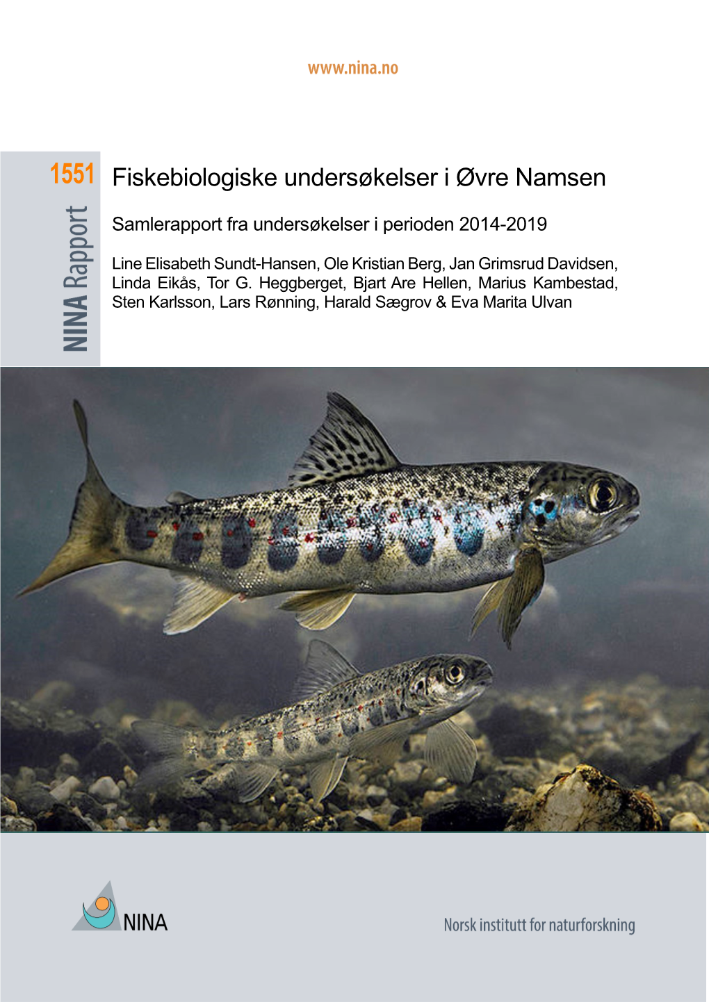 1551 Fiskebiologiske Undersøkelser I Øvre Namsen