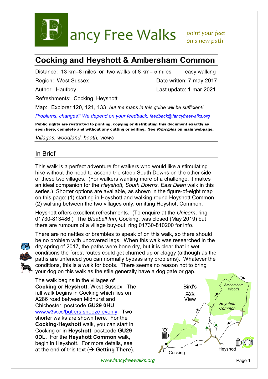 Cocking and Heyshott & Ambersham Common