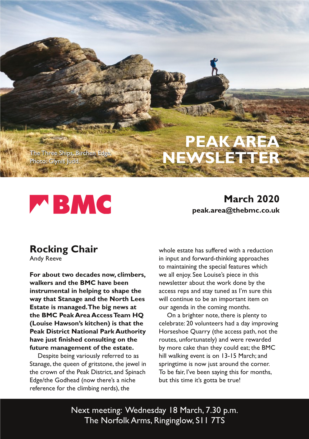 March 2020 BMC Peak Area Newsletter