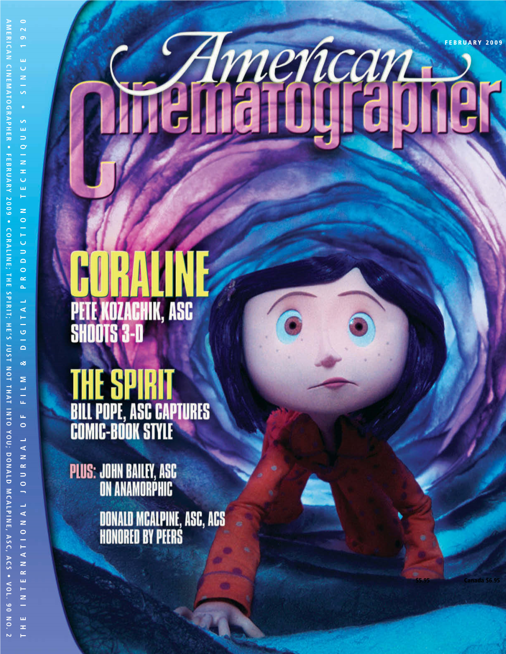 Coraline; the Spirit; He’S Just Not That Into You; Donald Mcalpine, Asc, Acs • Vol