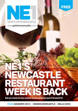 Ne1's Newcastle Restaurant Week Is Back