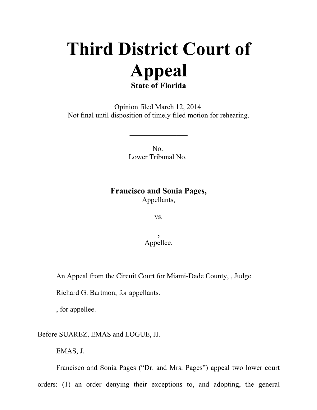 Third District Court of Appeal s2