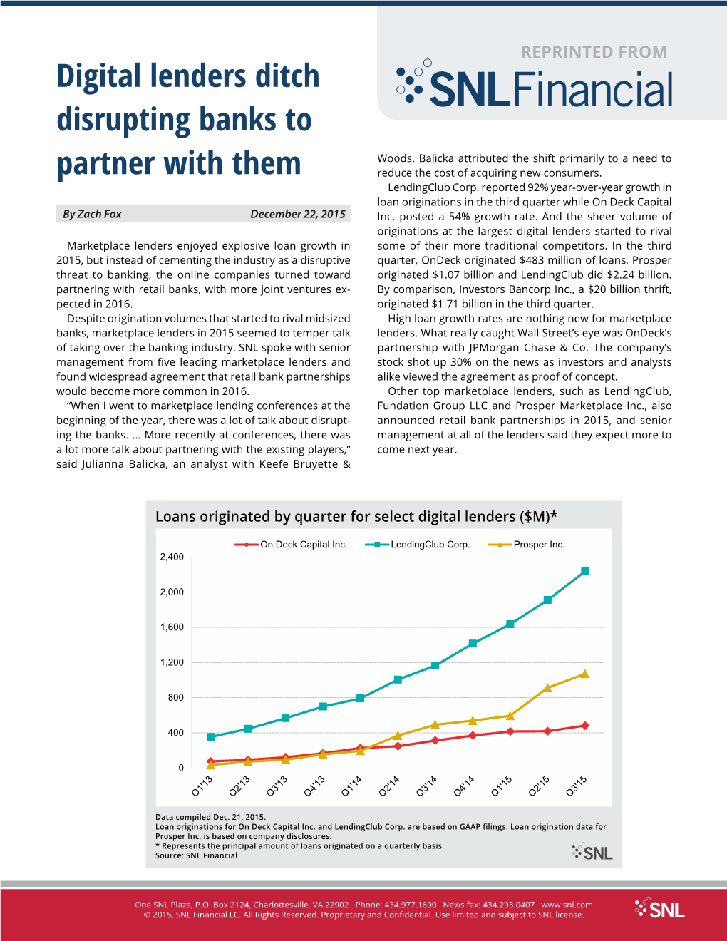 Digital Lenders Ditch Disrupting Banks to Partner with Them