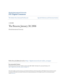 The Beacon, January 30, 2006 Florida International University