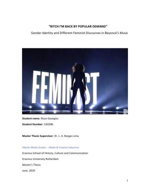 Gender Identity and Different Feminist Discourses in Beyoncé's Music