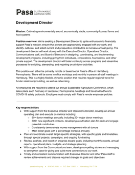 Development Director