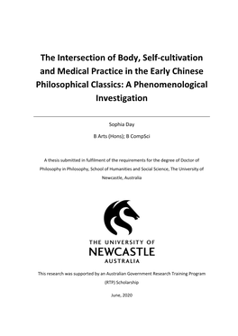 The Intersection of Body, Self-Cultivation and Medical Practice in the Early Chinese Philosophical Classics: a Phenomenological Investigation