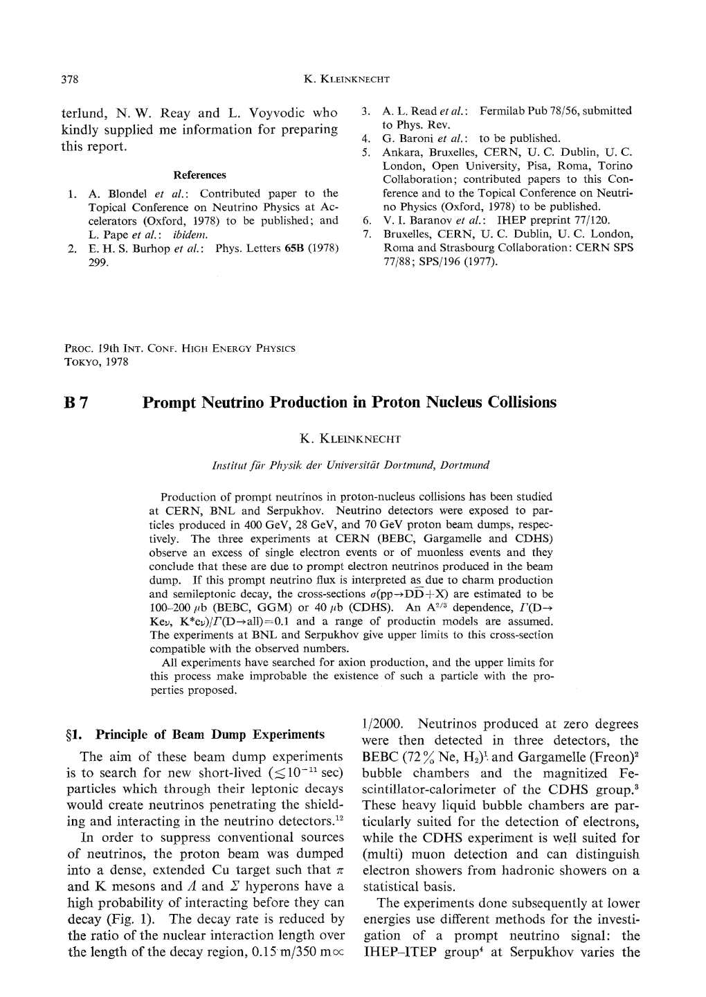 Prompt Neutrino Production in Proton Nucleus Collisions