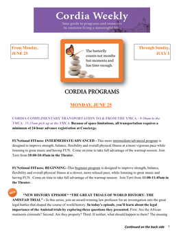 Cordia Programs