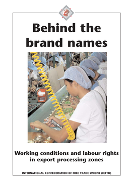 Working Conditions and Labour Rights in Export Processing Zones