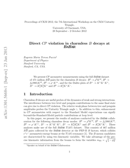 Direct CP Violation in Charmless B Decays at BABAR