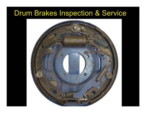 Drum Brakes Inspection & Service