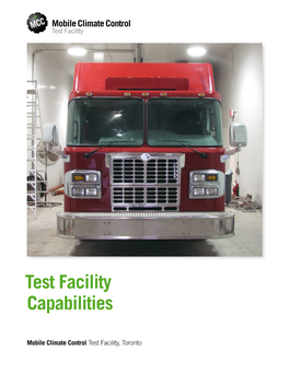 Test Facility Capabilities