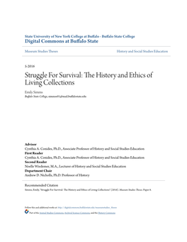 The History and Ethics of Living Collections
