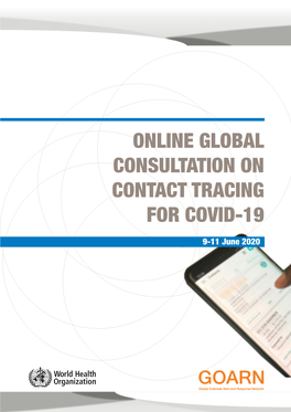 Online Global Consultation on Contact Tracing for Covid-19