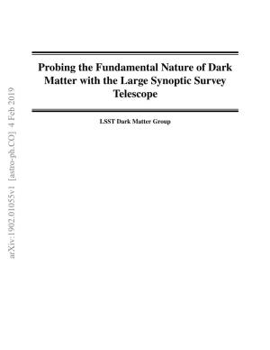 Probing the Fundamental Nature of Dark Matter with the Large Synoptic Survey Telescope