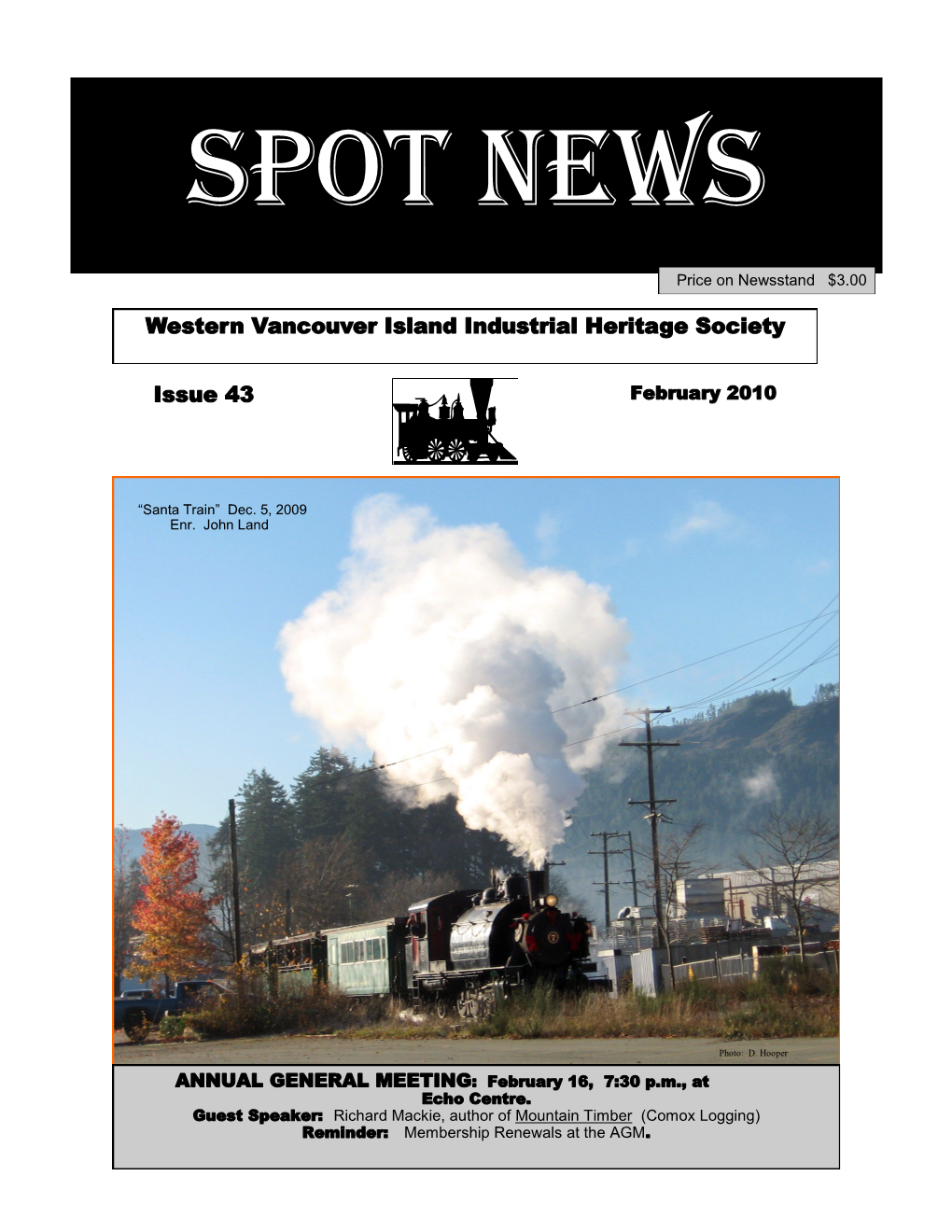 Western Vancouver Island Industrial Heritage Society Issue 43