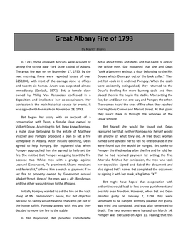 Great Albany Fire of 1793