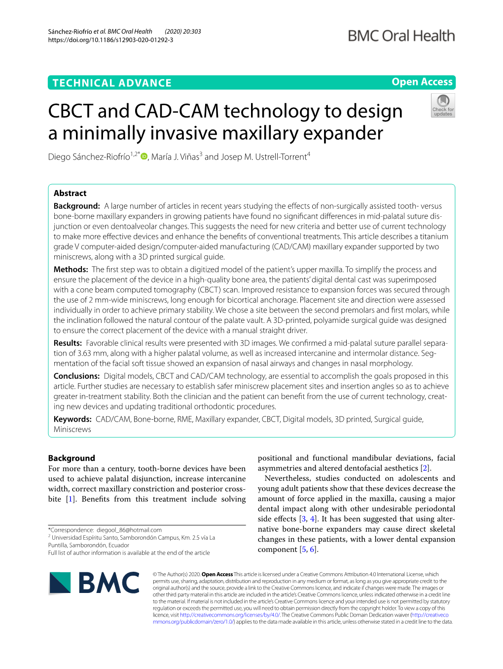 CBCT and CAD-CAM Technology to Design a Minimally Invasive