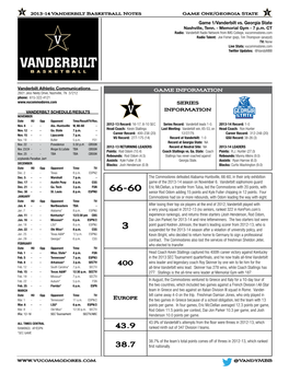 Georgia State at Vanderbilt