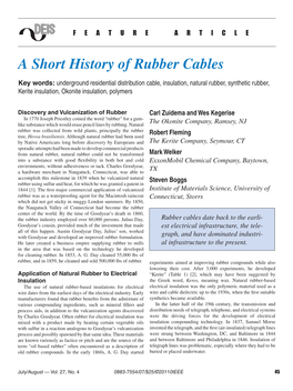 A Short History of Rubber Cables