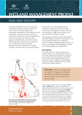 Semi-Arid Swamps