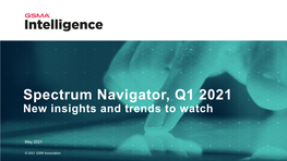 Spectrum Navigator, Q1 2021 New Insights and Trends to Watch