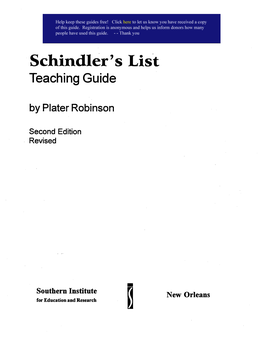 Schindler's Learning Guide