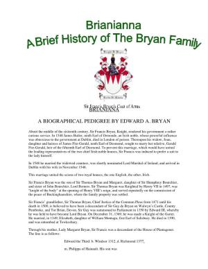 Bryan Family History