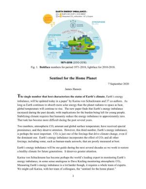 Sentinel for the Home Planet 7 September 2020 James Hansen