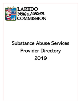Substance Abuse Services Provider Directory 2019