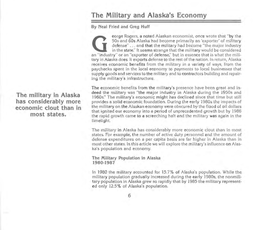 The Military and Alaska's Economy