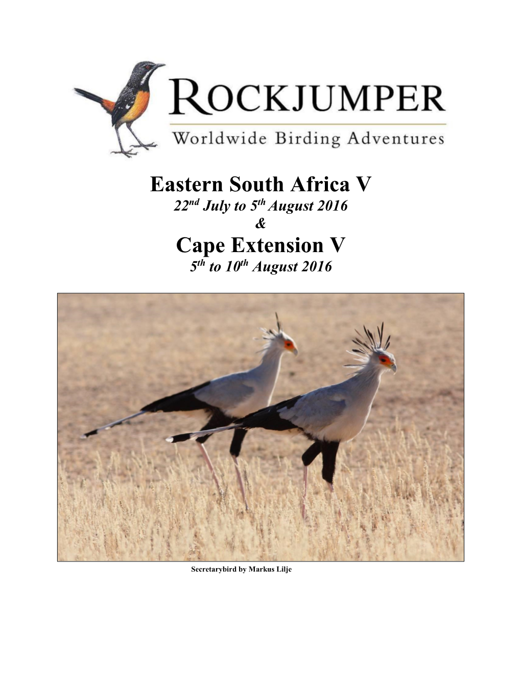 Rockjumper Birding Tours'