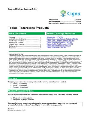 Topical Tazarotene Products