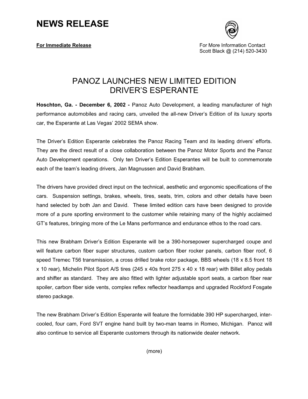 News Release